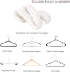 Mlici 60 Pc Space Saving Hanger Connector Hooks for Closet Organizer, White - Image 8