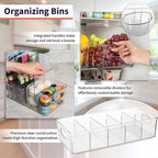 ClearSpace Pantry Storage Bins with Removable Dividers, XL, 4 Pack - Image 3