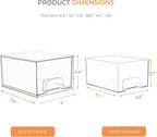 2 Pack Laundry Room Organization Storage Drawers with Labels, Clear Stackable Dryer Sheet Holder and Pod Containers, Detergent Dispenser for Laundry Room Organizing and Decor - Image 6