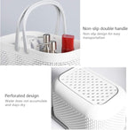 Plastic Portable Shower Caddy Basket, Storage Organizer, White, 3Pack - Image 3