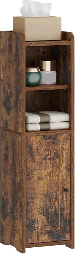 Hzuaneri Bathroom Storage Cabinet, Narrow Toilet Paper Cabinets with Doors - Image 8