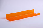 upsimples 4 Pcs 15" Acrylic Shelves for Wall Decor and Display, Orange - Image 7
