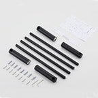 Towel Racks for Bathroom, NEWRAIN Wall Mounted Stainless Steel Organizer, Matte Black Rolled Towel Storage Wall-Mounted Bath Towel Holder for Folded Large Towel Washcloths ﻿ - Image 7