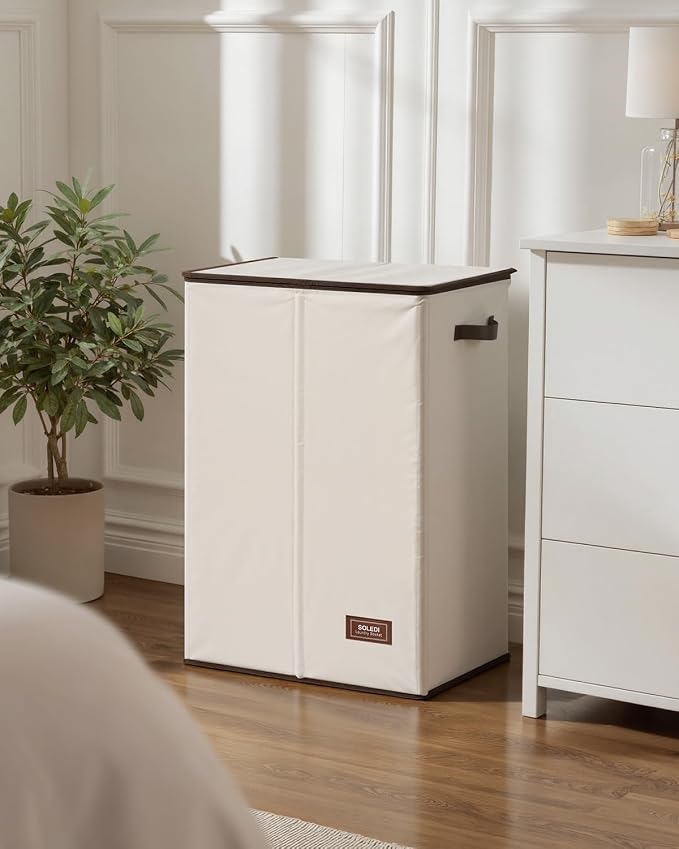 SOLEDI 130L Laundry Hamper with Lid, Large Collapsible Laundry Basket - Image 9