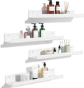 upsimples 4 Pcs 15" Acrylic Shelves for Wall Organize and Display, White by upsimples
