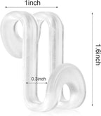 Mlici 60 Pack Space Saving Hanger Hooks, Connector Hooks for Closet, Clear - Image 6