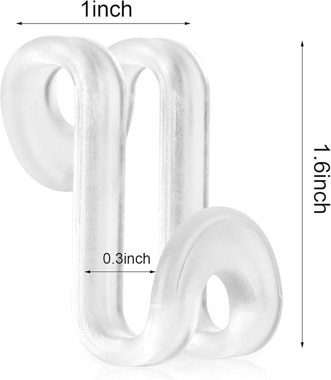 Mlici 60 Pack Space Saving Hanger Hooks, Connector Hooks for Closet, Clear - Image 6