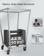 SONGMICS 1-Section Laundry Basket with Wheels, 34.3 Gallons (130 L) Hamper - Image 4