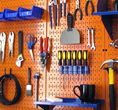 Wall Control 30-P-3232OR Orange Metal Pegboard Pack - Image 6