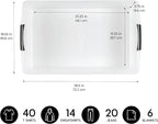 IRIS USA 3-Pack, 40 Qt. Under Bed Storage Bin with Lids, Black/Clear | Store seasonal clothing, shoes, blankets, linens and household essentials neatly under beds to maximize storage space - Image 2