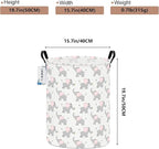 Round Elephant calf Laundry Hamper Waterproof Fabric Home Storage - Image 2