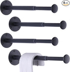 4 Pack Retractable Hanger Holder for Laundry Room, Wall Organizer Storage by JAZBREY