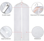 Zilink Dress Bags for Storage Long Dresses Suit Protector Cover 60 in - Image 4