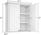ChooChoo Bathroom Wall Cabinet Set of 2, Over The Toilet - Image 3
