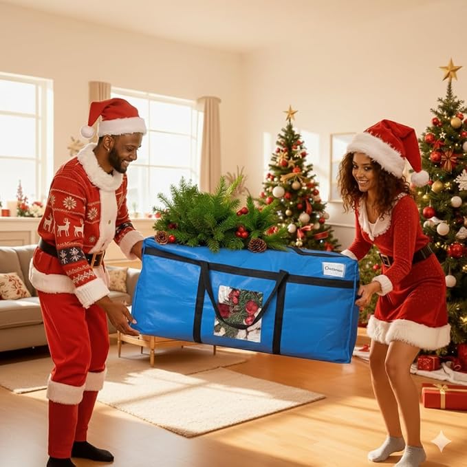 TAILI 1 Pack 69 Gallon Extra Large Storage Bags with Visible Window,Blue - Image 9