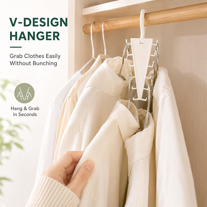 12 Hooks Space Saving Closet Hanger Organizer - Image 4
