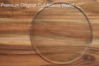 10" Acacia Wood Lazy Susan Organizer Kitchen Turntable for Cabinet Pantry Table Organization - Image 4