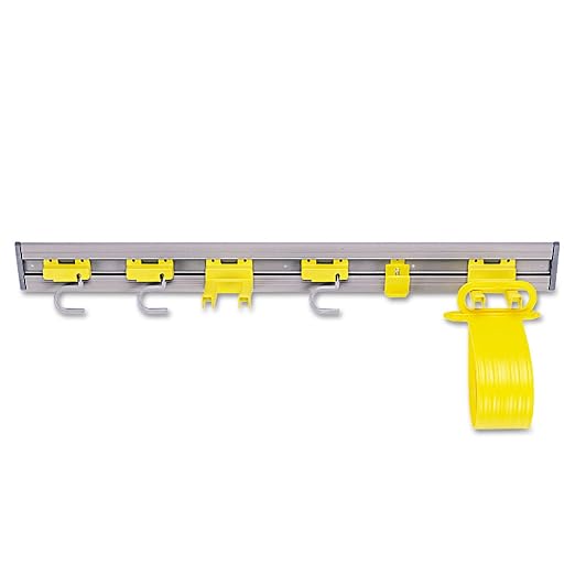 Rubbermaid Commercial Products, 34 inch Closet/Wall Organizer/Tool Holder for Brooms, Brushes, Dustpans by RubbermaidCommercialProducts
