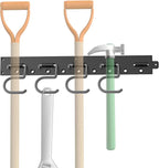TORACK Plastic Wall Mounted Mop and Broom Holder, Garden Tools Organizer - Image 8