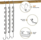 Sindax Space Saving Hangers Telescopic, 6 Holes Clothes Hangers Adjustment to 9 Holes, Upgraded Sturdy Metal Clothes Hangers Space Saving for Heavy Clothes, Closet Organizers and Storage - 8 Pack - Image 6