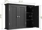 ChooChoo Laundry Cabinet with 3 Doors and Adjustable Shelves - Image 3