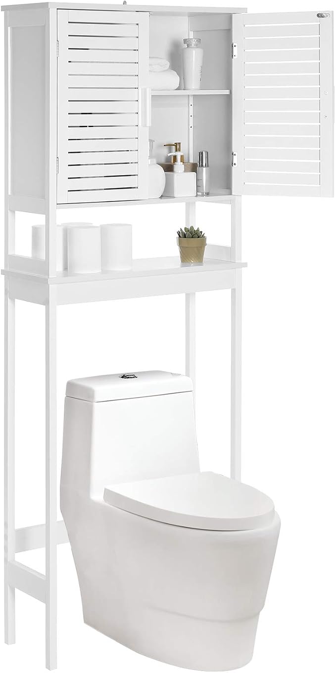 SONGMICS Bamboo Over The Toilet Storage Cabinet, Adjustable Inside Shelf by Unknown