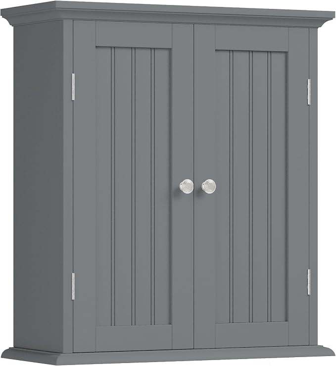 ChooChoo Bathroom Wall Cabinet with 2 Doors, Over The Toilet by ChooChoo