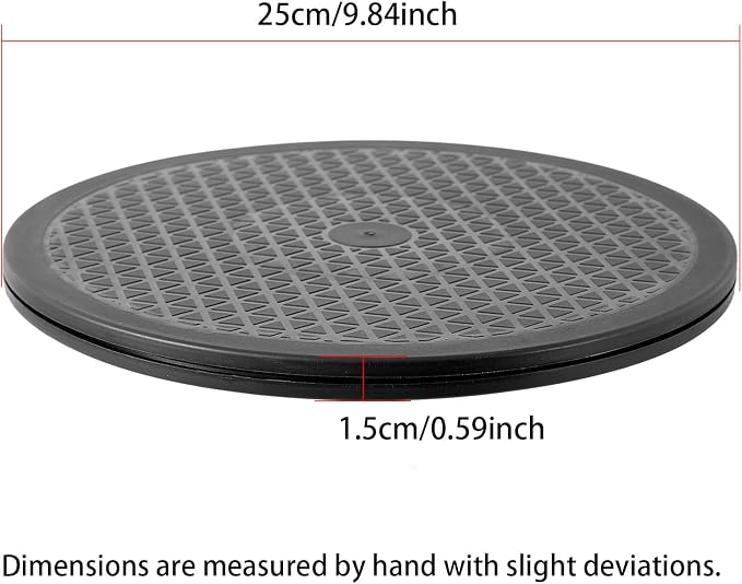 10 Inch Heavy Duty Rotating Swivel Stand - Lazy Susan with Steel Ball Bearings for Model Base/Rotating Plants/Crafts Stand Monitor/TV/Monitors/Potted Plants (360˚ Rotation) - Image 2