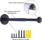 2 Pack Retractable Hanger Holder for Laundry Room, Wall Organizer Storage - Image 4