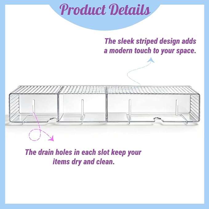 4 Pack Wall Mount Makeup Organizer, Adhesive Bathroom Shelves - Image 5