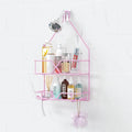 TreeLen Pink Shower Caddy Over Shower Head, Pink Bathroom Accessories, Gift for Girlfriend, Wife, Little Girl by TreeLen