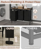 10 x 3 Gal Large Laundry Hamper, Rustic Brown and Black - Image 4