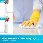 Orighty Microfiber Cleaning Cloth, 800 Pack Highly Absorbent Cleaning Rags, Household Cleaning Supplies, Reusable Microfiber Towels Lint Free Cloths for House, Kitchen, Car Care, 12x11 inch, White - Image 3