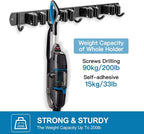 IMILLET Broom Holder Wall Mount,Heavy Duty Garage Organization Broom Hanger - Image 5