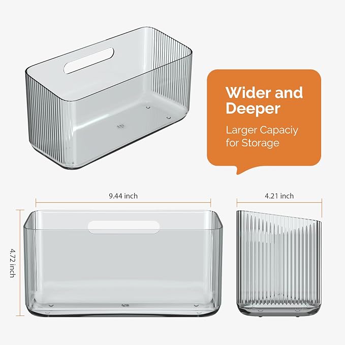 MaraFansie 2 Pack Plastic Lid Organizers - Inside Cabinet for Kitchen, No Drilling Wall Mount Container Holders for Tupperware, Food Storage, Clear Gray - Image 6