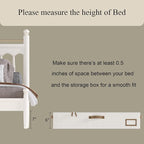 Under Bed Storage, Under Bed Storage Containers Bins for Clothes, Large Linen Underbed Closet Organization Bins, 2 Pack Collapsible Underbed Bin Dorm for Clothes, Sweater, Beige - Image 5