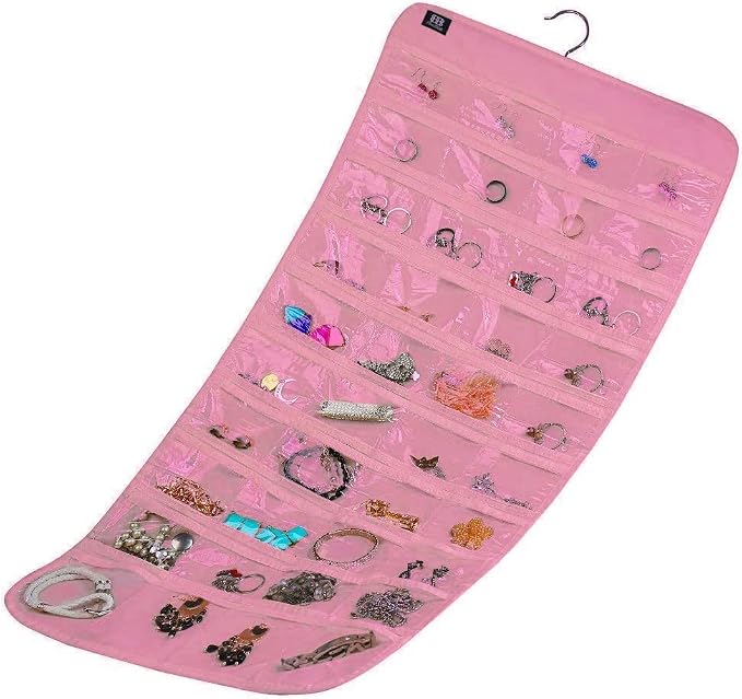 BB Brotrade Hanging Jewelry Organizer,Accessories Organizer,80 Pocket Organizer for Holding Jewelries - Image 4
