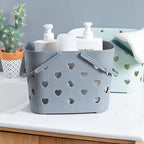 Portable Shower Caddy with Handle Plastic Shower Basket, 2 Pack, Grey - Image 8