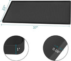 Under Sink Mat 37 x 22 for Kitchen Waterproof, Silicone Under Kitchen Bathroom Sink Liner Mat, Easy to Clean Cabinet Mat Organizers and Storage, Black - Image 2