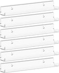 Lifewit Narrow Acrylic Floating Shelves for Vinyl Record 12", Clear 6 Pack by Lifewit