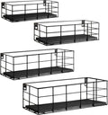 Fixwal Wire Frame Floating Shelves for Wall 4 Different Sizes, Black by Fixwal