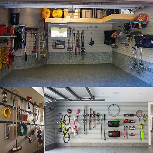 Heavy Duty Garage Storage Utility Double Hooks, Wall Mount Tool Holder Organizer with Anti-Slip Coating (4 Pack Black 4.2" Large Round J Hook) - Image 4