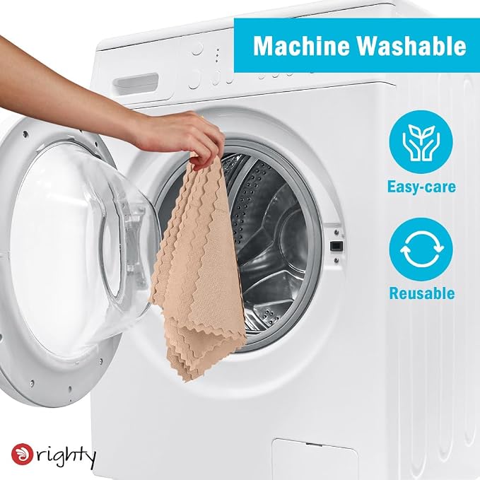 Orighty Microfiber Cleaning Cloth - 24 Pack, Brown Cleaning Rags 12x11 inch - Image 7