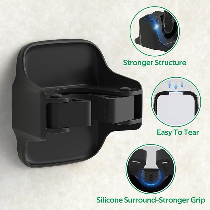 reliahom Broom Holder Wall Mount Mop Grippers organizer wall hanging, 5Pack - Image 3