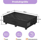 Babenest 2-Pack Under Bed Storage Organizer on 6 Wheels for Clothes - Image 4