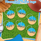 6pcs Blue Ice Cream Drip Baseball Softball Dugout Organizer Bat Holder Rack Fence Hook for Bag Helmet Glove with Name Tags for Boy Girl Team Gifts Coach Mom Must Have Gear Accessory - Image 6