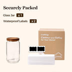 ComSaf Glass Jar with Acacia Wood Lid 34oz 1Pack, Food Storage Container - Image 9