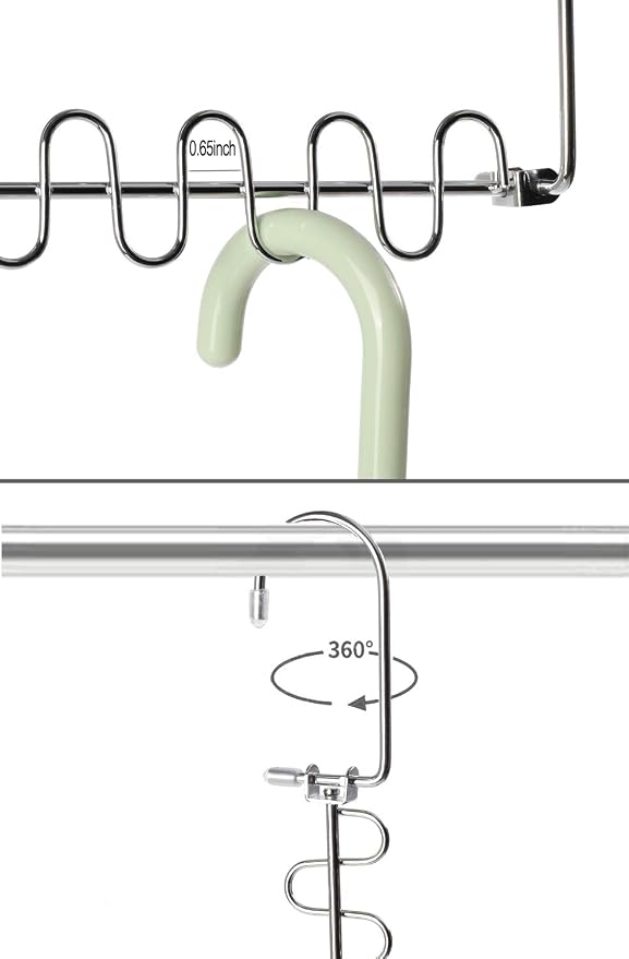 GEFTOL Metal Space Saving Hangers 12 Slots New Version Hanger Magic Cascading Hanger Closet Wardrobe Clothes Organizer(8 Pack) - Image 7