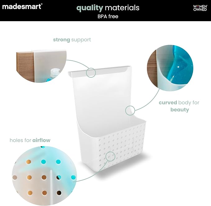 madesmart Over Door Cabinet Organizer, Frost - Image 5