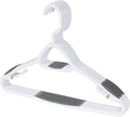 Set of 5 Deluxe Non Slip Hangers by Neatfreak! - Space Saving Hangers for Clothes, Pants, Jackets and Shirt 60 Pack,White/Grey by NEATFREAK